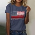 thumbnail image 5 of Independence Day POROPL Womens Graphic T Shirts ,Cotton Womens T Shirts Crewneck Short Sleeve Shirt, 5 of 7