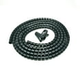 thumbnail image 1 of ACCL Spiral Cable Zip Wrap Black 30mm x 1.5m (1.2" x 4.92Ft), 4 Pack, 1 of 1