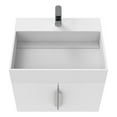 thumbnail image 2 of Amazon 24" White Wood Floating Vanity White Top and Chrome Trim, 2 of 20