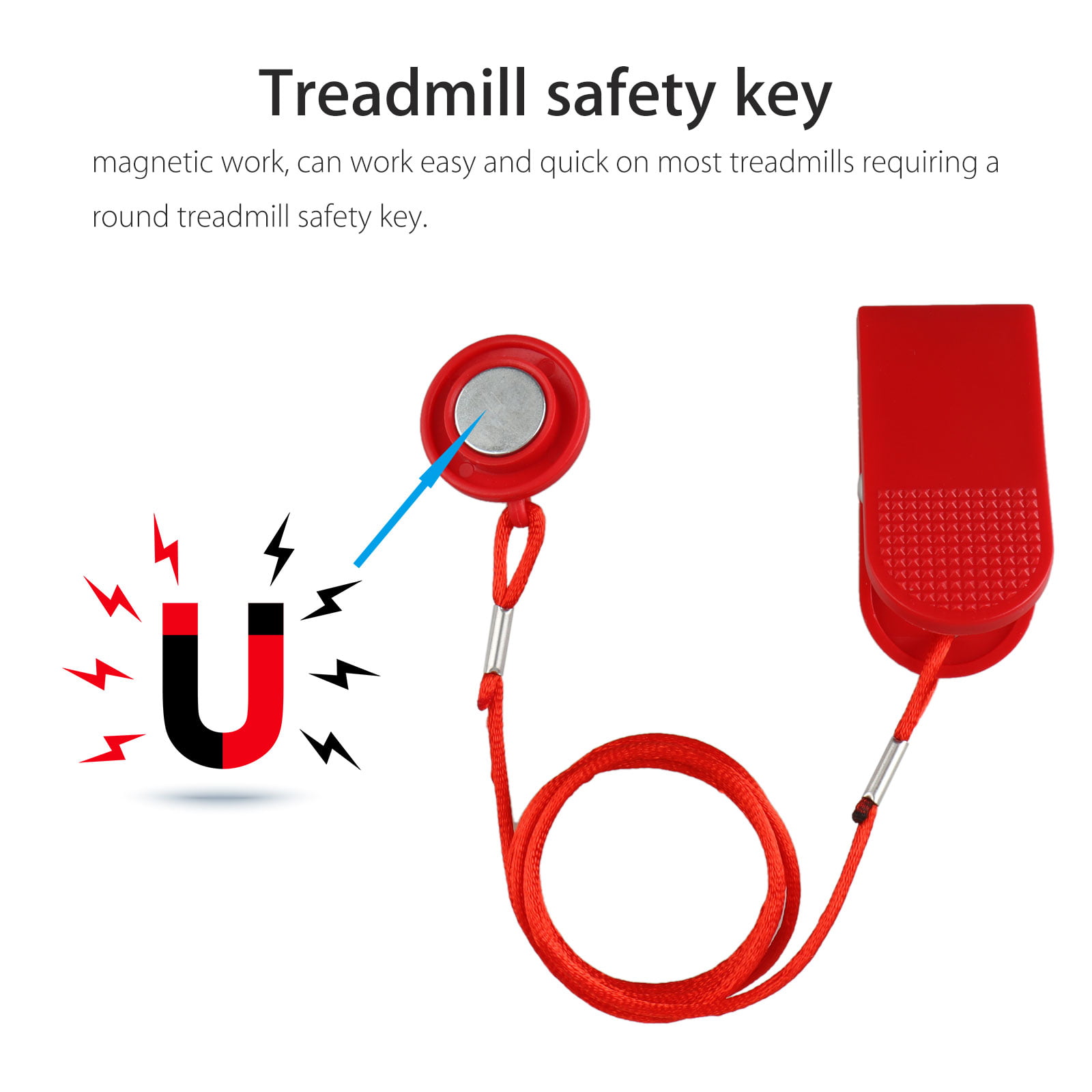 Treadmill Magnetic Safety Key Running Machine Safety Key Universal 