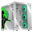 thumbnail image 1 of Gabinete Gamer Xtreme PC Gaming Counter Strike Edition Media Torre ATX 4 Fan Cristal Templado RGB Blanco, 1 of 6