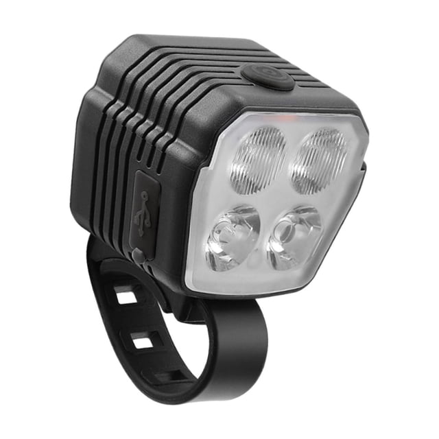 Faro delantero para bicicleta, luz para bicicleta, fácil de instalar, resistente al agua, recargable por USB, brillante.