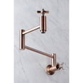 thumbnail image 3 of Kingston Brass KS810ZXAC Millennium Wall Mount Pot Filler Faucet, Antique Copper, 3 of 8