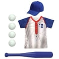 thumbnail image 1 of Disfraces de de béisbol para niños, accesorios para 4 pelotas de béisbol, fiesta temática de zombis para niños, 1 of 8
