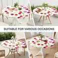 thumbnail image 7 of Round Picnic Table Cloth 100% Waterproof & Oil Proof, Elastic Fitted Table Cover for 36"-44" Round Tables, for Dining, Camping, Outdoor, 7 of 7