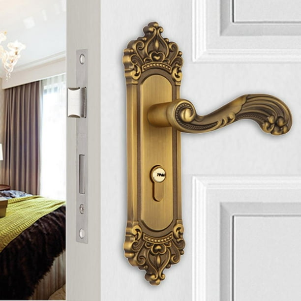 Indoor door deals handles with locks