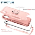 thumbnail image 4 of Nalacover For iPhone XR Slim Case,Luxury Hybrid Hard PC and TPU Rugged Bumper 3-In-1 Rotatable Magnetic Ring Kickstand Four Corner Guard Shockproof Anti-Scratch Back Phone Cover, Rosegold, 4 of 7