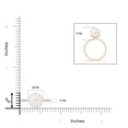 thumbnail image 4 of ANGARA Classic South Sea Cultured Pearl & Diamond Solitaire Ring in 14K Rose Gold for Women | June Birthstone, Birthday, Anniversary, Jewelry Gift for Women | Pearl Ring, 4 of 7