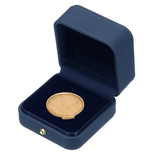 Caja de exhibición de monedas, estuche de monedas con soporte para monedas, adecuado para monedas de 35 mm para coleccionistas