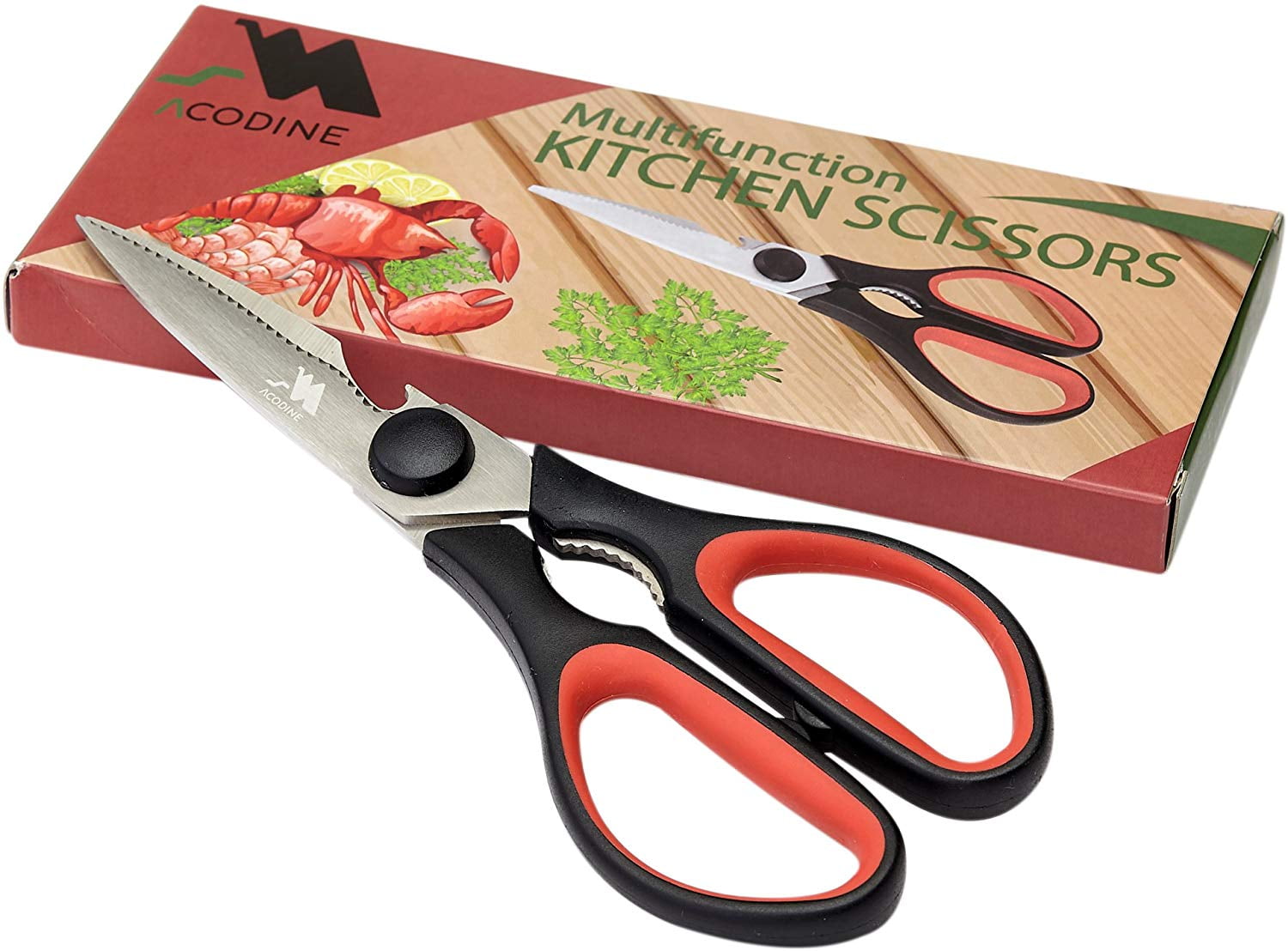 Kitchen Shears Scissors for Chicken, Meat Fish and Herb Stainless
