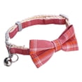 thumbnail image 2 of Cheers.US Pet Necklace Plaid Pattern Decor Accessories Adjustable Pet Dogs Cats Bowknot Collar with Bell Suitable for Both Small Dogs and Cats for Daily Wearing, 2 of 9
