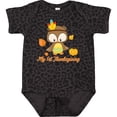 thumbnail image 3 of Inktastic My First Thanksgiving Owl Boys or Girls Baby Bodysuit, 3 of 5