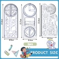 thumbnail image 2 of Multifunctional Geometric Ruler,Geometric Pattern Ruler,3 PCS Multifunctional Drawing Ruler,Geometric Shapes Ruler,Geometric Drawing Ruler,Geometer Ruler, 2 of 5