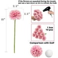 thumbnail image 2 of 10Pcs Artificial Fake Flower Plants Silk Chrysanthemum Ball Hydrangea Arrangements Wedding Bouquets Decor Home Kitchen Garden Party Table Floral Centerpieces DIY(Dark Pink), 2 of 13