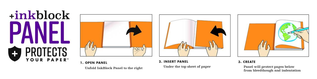 Chartpak AD Marker 11" x 14" Paper Pad with "Ink Block" Panel, 175 GSM, 24 Sheets/Pad, 1 Each
