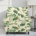 thumbnail image 2 of Xoenoiee Green Eucalyptus Leaves Pattern Recliner Chair Cover Stretch Sofa Slipcover Sofa Cover 4-Pieces Furniture Protector Couch Cover with Elastic Bottom, 2 of 7