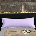 thumbnail image 6 of Long Body Pillowcase, Solid Washed Fabric Pillow Cover, Ultra Soft Skin Friendly, Full Length Body Pillow Protector For Couples Family Bedroom Daily Sleeping Household Rest 39.37 x 18.90 Inches, 6 of 6