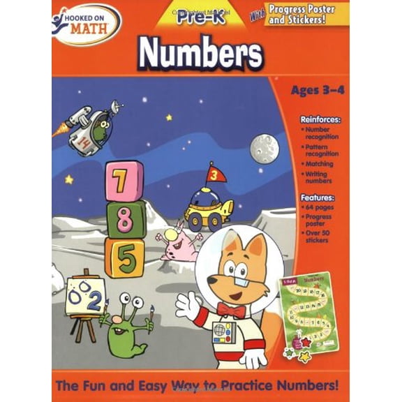 Pre-Owned Hooked on Math: Numbers, Pre-K [With Progress Poster] (Paperback) 1604991224 9781604991222