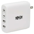 thumbnail image 1 of Tripp Lite 4-Port USB Wall Charger, 100W PD, GaN Tech, 2 USB-C & 2 USB-A Ports, White, 1 of 5