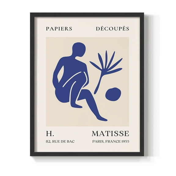 Matisse CLX Framed Print in Black Solid Wood 8 x 10 Framed Print