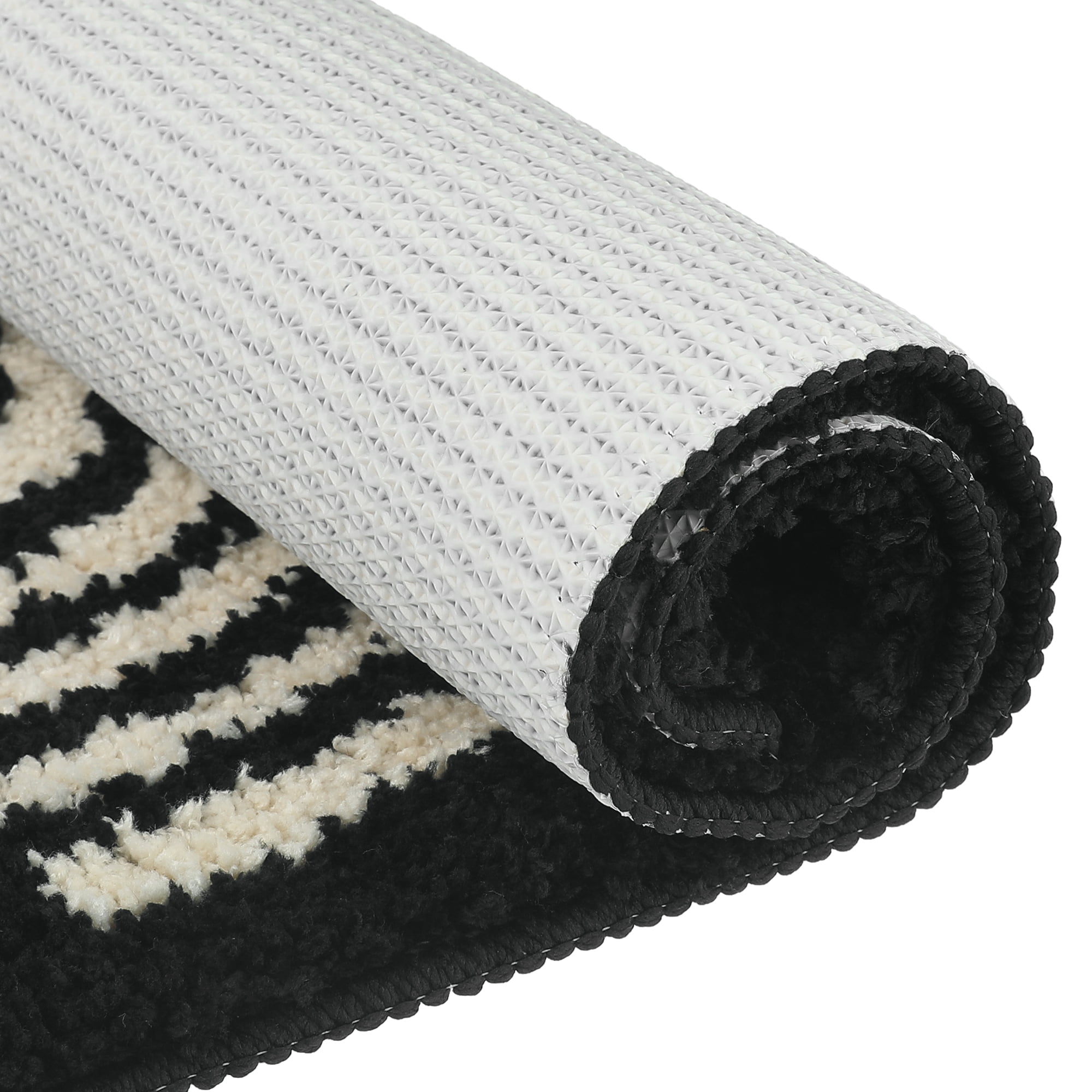 Unique Bargains Non-Slip Absorbent Resist Dirt Entrance Mat Soft Fluffy Carpet Doormats Dark Gray 16"x24"