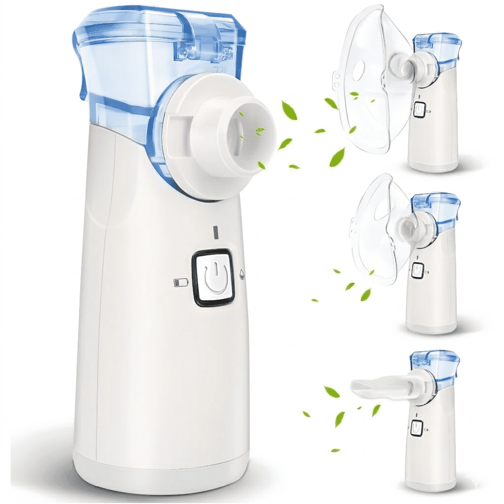AJZIOJIRO Portable Personal Humidifier Handheld Steam Inhaler USB-C Rechargeable Ultrasonic Mist for Office Travel