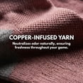 thumbnail image 6 of Kodal Copper Infused Low Cut Athletic Socks Moisture-wicking & Odor Free Cushioned Socks with Compression Arch Support Pink 6 Pairs, 6 of 9