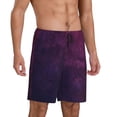 thumbnail image 5 of KLL Black Dark Blue Purple for Men's 1-Pack Shorts,Sleep Pajama Shorts for Men Soft Pj Shorts Men's Pajama Bottoms Sleepwear -3X-Large, 5 of 7
