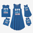 thumbnail image 1 of PatPat Family Matching Sets Blue Tank Top or Flowy A-Line Tank Dress with Pockets, 1 of 3