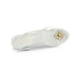 thumbnail image 4 of BLISSFUL STEP Women's Shoes Clear Wedge Heels Rhinestone Peep Toe Slingback Transparent Shoes Silver 7, 4 of 8