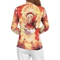 thumbnail image 4 of Genshin Impact Women's Pajama Top 3D Digital Print Sleepwear Trendy Crewneck Pullovers Long Sleeve Shirts XS, 4 of 8