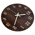 thumbnail image 4 of Retro Wall Clock, 3D Luminous Rustic Wall Clock Quartz Movement Retro Style  For Home For Office, 4 of 8