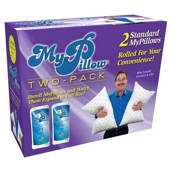MyPillow Classic Standard Bed Pillow, Medium Support - Pack of 2