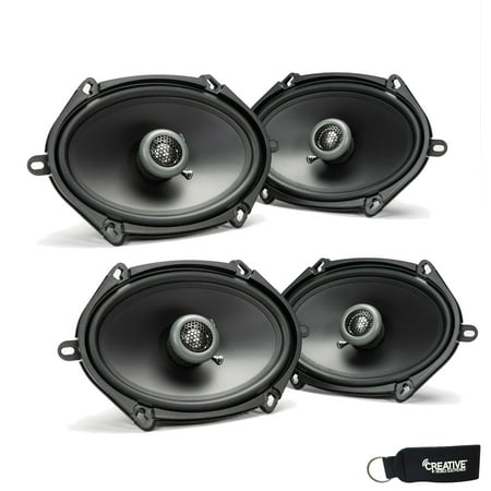 MB Quart - Two Pairs Of Formula 5x7 / 6x8 Inch 2-Way Coaxial Car Speakers -