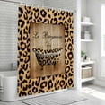 thumbnail image 5 of Leopard Printed Shower Curtain Set - Standard 72" x 72" Washable Bathtub Curtain with 12 Hooks, Funny Animals Textured Bathtubs Waterproof Fabric Stall Shower Curtains for Bathroom/Bathtub Décor, 5 of 6