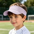 thumbnail image 6 of Womens Hats Kids Breathable Visor Cap Adjustable Headband Outdoor Sport Hat Purple One Size, 6 of 9