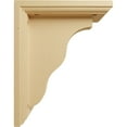 thumbnail image 3 of Ekena Millwork 3 1/2"W x 7"D x 9"H Hamilton Traditional Bracket, Alder (2-Pack), 3 of 4