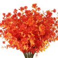 thumbnail image 1 of Flores artificiales RECUTMS, 8 paquetes, decoración dorada de otoño, 1 of 7