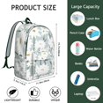 thumbnail image 5 of Sunflower Floral Backpack for Student School College, Large Capacity Bookbag with Laptop Sleeve, Flowers Print Campus Backpack for Everyday Commuting Work Travel, Gift for Teens Adults, 5 of 5
