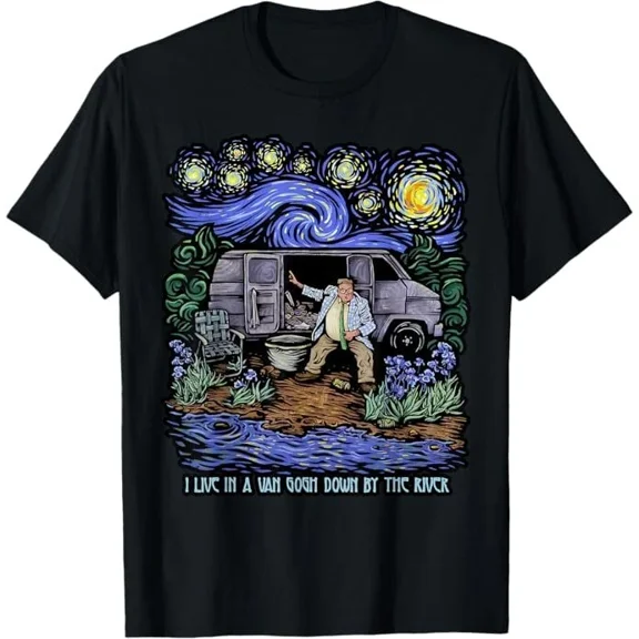 I Live In A Gogh Down By The River Unisex T-Shirt
