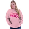 thumbnail image 4 of Breast Cancer Awareness Chemo Hero Hoodie Sweatshirt Women Brisco Brands S, 4 of 6