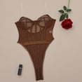 thumbnail image 1 of Ropa interior de primavera y verano para mujer, sexy, europea y americana, con tirantes transparentes, en el pecho, de corte abierto y moldeador de cuerpo, 1 of 6