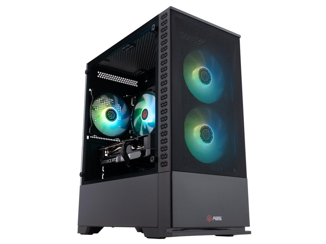 ABS Cyclone Aqua Gaming PC Powered by Asus - Windows 11 - Intel Core i5-14400F - GeForce RTX 5060 - DLSS 4 - AI-Powered Performance - 32GB DDR4 3200 - 1TB M.2 NVMe SSD - CA14400F50602