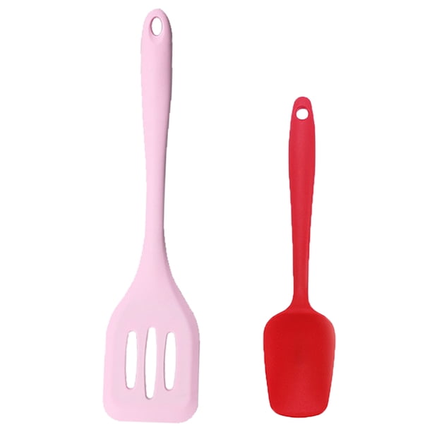 Juego de utensilios de cocina mini de 2 piezas: herramientas de cocina de silicona para cocinar antiadherente Vhermosa