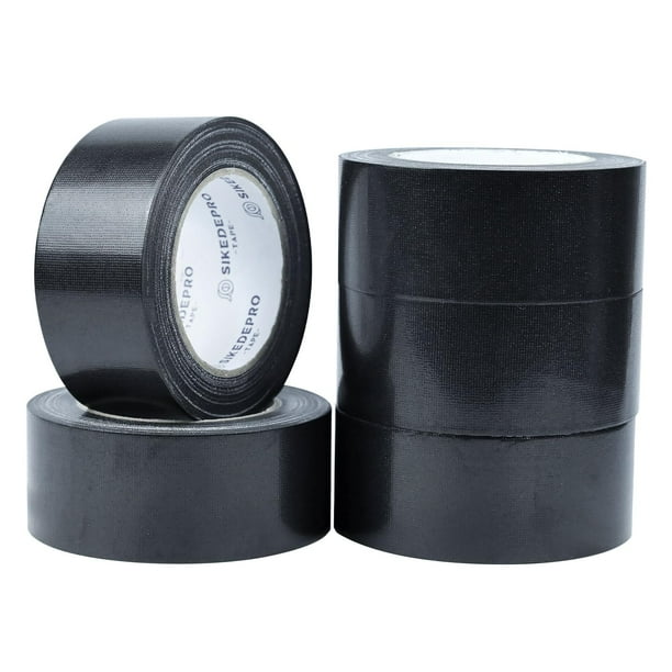 Cinta adhesiva SIKEDEPRO Heavy Duty, paquete de 5 unidades, color negro, 48 mm x 27 m