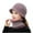 Rose Gold, variant on 2-Pieces Winter Hat Scarf Set, Knit Warm Beanie Hat with Brim Fleece Lined Neck Warmer Slouchy Visor Hats Scarf for Women