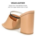 thumbnail image 3 of Journee Collection Womens Heiddy Faux Leather Block Heel Heels, 3 of 6