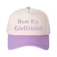 thumbnail image 5 of Best Ex Girlfriend Letter Embroidered Color Block Trucker Hat Unisex Adjustable Cotton Breathable Fashion Cap for Travel Daily Wear, 5 of 10