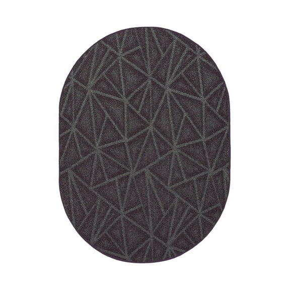 Furnish My Place Indoor/Outdoor Rug Purple 4' x 44', Oval, Made in Usa, Area Rugs Great for Kids, Pets, Event, Wedding