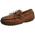 thumbnail image 1 of Minnetonka Mocassin de Week-End en Cuir d'Orignal pour Hommes, Marron (Caramel), 10 m US, 1 of 3